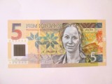 Rară! Suedia 5 Kronor 2017 UNC,bancnotă specimen emisiune privată ediție limitată Gabrisbanknote