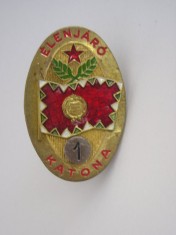 QW9 N 31 - insigna - militar - Ungaria - Elenjaro - Katona - Specialist clasa 1