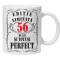 Cana alba personalizata &quot;editie limitata&quot;, 56 ani, INOVATIX&reg;. 330ml