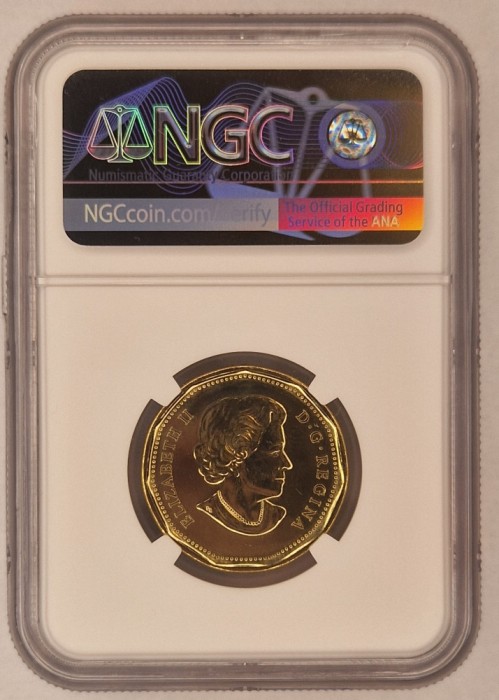 Canada, 1 Dollar, 2017, Toronto Maple Leafs, MS66PL, gradata