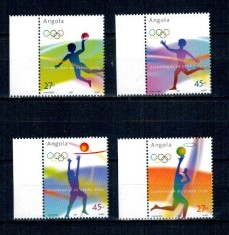 Angola 2004 - Jocurile Olimpice, sport, serie neuzata