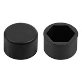 Ornamente prezoane silicon 20buc - Hex 17mm - Negru Garage AutoRide