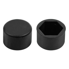 Ornamente prezoane silicon 20buc - Hex 17mm - Negru Garage AutoRide