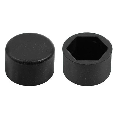 Ornamente prezoane silicon 20buc - Hex 17mm - Negru Garage AutoRide foto
