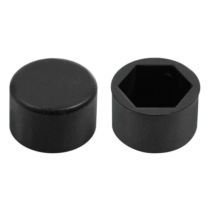Ornamente prezoane silicon 20buc - Hex 17mm - Negru Garage AutoRide