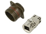 Adaptor RJ45 soclu, IP67, Cat 5e, 8p8c