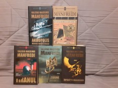 AKROPOLIS/TIRANUL/ULTIMA LEGIUNE/IMPARATIA DRAGONILOR/FARAONUL NISIPURILOR-VALERIO MASSIMO MANFREDI
