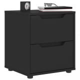 Gossi noptiera &quot;visnes&quot; negru 45x40x50 cm lemn prelucrat
