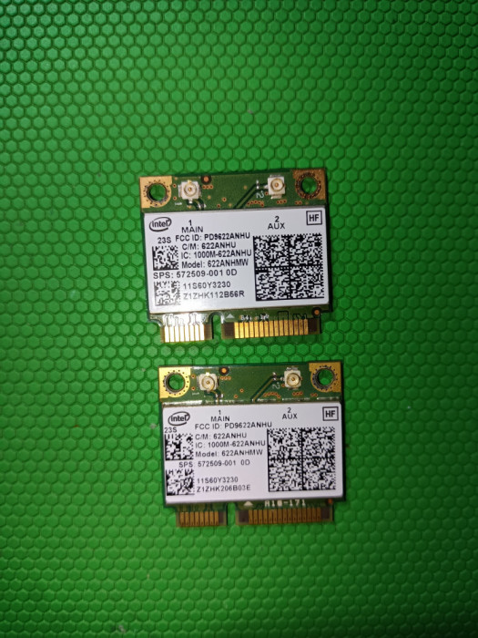 Placa de retea wlan Dual band mini PCIe half Intel N 6200 300mbps 802.11b/g/n