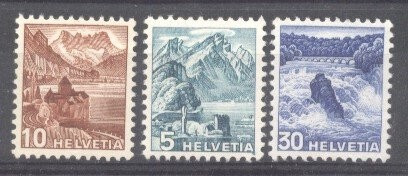 Switzerland 1936 Definitives, landscapes, Mountains, MNH S.453