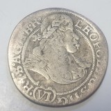 Austria 6 kreuzer 1673 argint Leopold l