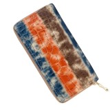 Cumpara ieftin Portofel dama, multicolor 20 x 10 x 2 cm din imitatie de piele, 8 sloturi pentru carduri, 5 spatii pentru bancnote, compartiment monede, fermoar