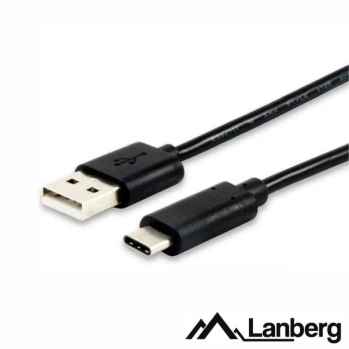 Cablu USB 2.0 USB A - USB C 3m negru fire Cupru LANBERG