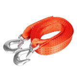 Chinga tractare auto tip banda 3000 kg 35 mm 5 m cu carlig + carlig, pentru autoturisme, remorci, motociclete si quaduri, AMiO