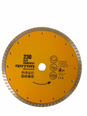 DISC DIAMANTAT 230x2.6x10x22.23 Turbo Rotor Innovative ReliableTools foto