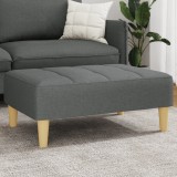 Taburet, gri &icirc;nchis, 77x55x31 cm, material textil