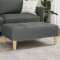 Gossi taburet, gri inchis, 77x55x31 cm, material textil