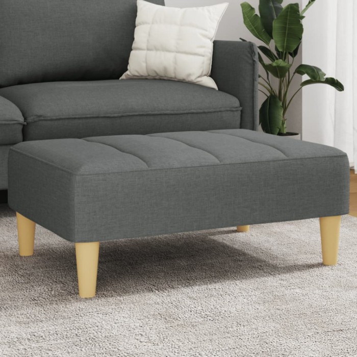 Gossi taburet, gri inchis, 77x55x31 cm, material textil
