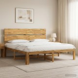 Cumpara ieftin Cadru de pat dublu cu spatar ROSTOCK Alb 180 x 200 cm