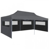 Cort petrecere pliabil cu pereți laterali, antracit, 3 x 6 m, vidaXL