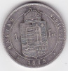 UNGARIA 1 Forint 1879, Europa, Argint