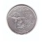 Moneda SUA 25 centi/quarter dollar 2004 P, Michigan 1837, stare foarte buna