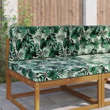 vidaXL Perna pentru canapea de exterior 2 pcs Model cu frunze 900858