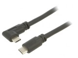 Cablu USB 3.2 USB C la USB C unghi 5m negru 5Gbps