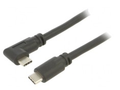Cablu USB 3.2 USB C la USB C unghi 5m negru 5Gbps