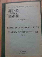 Rezistenta Materialelor Si Statica Constructiilor Vol1 - N. Ungureanu ,527740 foto