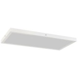 HOMCOM Set de 2 Plafoniere LED Subțiri cu Design Minimalist și Modern, Reglabile, Candelabru LED din Oțel și Plastic, 60x30x3,7 cm, Alb | Aosom Romani