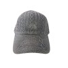Sapca de vara crosetata gri