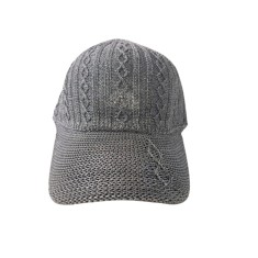 Sapca de vara crosetata gri