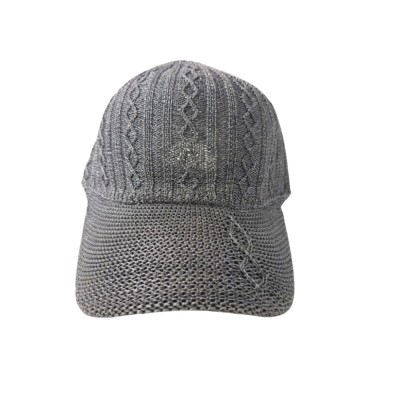 Sapca de vara crosetata gri foto