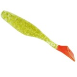 SHAD BASS ASSASSIN TURBO SHAD CHARTREUSE SILVER GLITTER RED TAIL 10CM 10BUC/PLIC