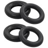 Set 4 Anvelope Roaba 3.50-8 4PR Cauciuc Negru vidaXL, Anvelopa Roaba + Camera, Anvelopa Carucior, Anvelope Industriale