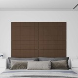 Panouri de perete 12 buc. maro 90x30 cm textil 3,24 m&sup2;