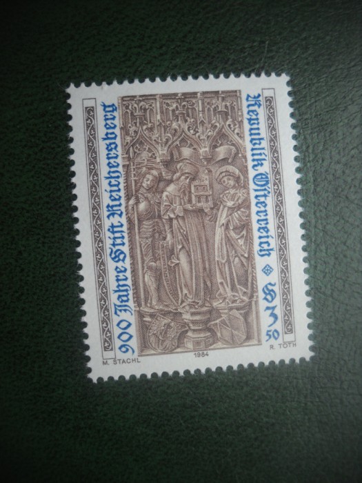 HOPCT TIMBRE MNH 749 ABATIA REICHERSBERG 900 ANI 1984 -1 VAL AUSTRIA