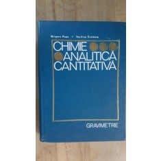 Chimie analitica cantitativa. Gravimetrie- Prof. dr.doc. Grigore Popa, Conf. dr. Vasilica Croitoru