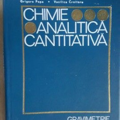 Chimie analitica cantitativa. Gravimetrie- Prof. dr.doc. Grigore Popa, Conf. dr. Vasilica Croitoru