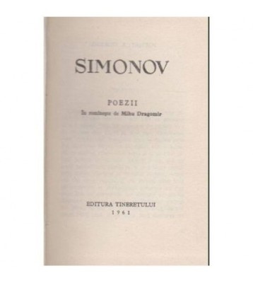 Simonov - Poezii - 104238 foto