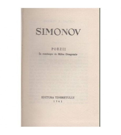 Simonov - Poezii - 104238