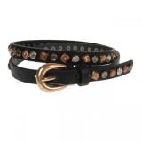 Curea dama, casual-eleganta, din piele ecologica, latime 2 cm, negru - CRD011N, CK LEATHER