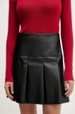 HUGO fustă culoarea negru, mini, evazati, 50550980