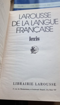 Larousse de la langue francaise, lexis foto