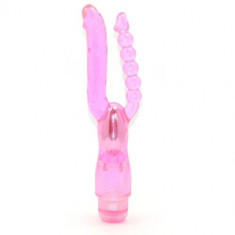 Vibrator dublu pink Roz foto