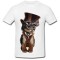 Tricou &quot; Steampunk cat &quot;