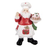 Cumpara ieftin Figurina Mos Craciun Bucatar polirasina multicolora 9x8x16 cm