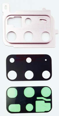 Geam camera cu Rama Samsung Galaxy S20 Plus / G985 CLOUD PINK foto