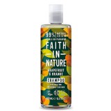 Sampon Natural Revigorant cu Grapefruit si Portocala pentru Par Normal si Gras 400 mililitri Faith In Nature